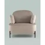Кресло Кэнди с подлокотниками велюр серо-бежевый УТ000035879 Stool Group (Стул груп)
