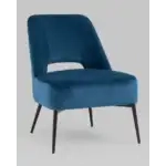 Кресло лаунж Бостон велюр синий УТ000036649 Stool Group (Стул груп)