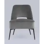 Кресло лаунж Бостон велюр тёмно-серый УТ000035316 Stool Group (Стул груп)