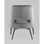 Кресло лаунж Бостон велюр тёмно-серый УТ000035316 Stool Group (Стул груп)