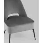Кресло лаунж Бостон велюр тёмно-серый УТ000035316 Stool Group (Стул груп)