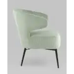 Кресло лаунж Royal Stripes велюр фисташковый УТ000036777 Stool Group (Стул груп)