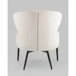 Кресло лаунж Royal Stripes велюр молочный УТ000036774 Stool Group (Стул груп)