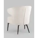 Кресло лаунж Royal Stripes велюр молочный УТ000036774 Stool Group (Стул груп)
