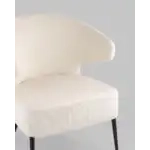 Кресло лаунж Royal Stripes велюр молочный УТ000036774 Stool Group (Стул груп)