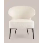 Кресло лаунж Royal Stripes велюр молочный УТ000036774 Stool Group (Стул груп)