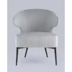 Кресло лаунж Royal Stripes велюр серый УТ000036776 Stool Group (Стул груп)