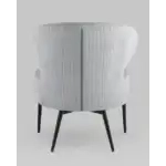 Кресло лаунж Royal Stripes велюр серый УТ000036776 Stool Group (Стул груп)