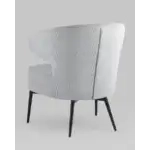 Кресло лаунж Royal Stripes велюр серый УТ000036776 Stool Group (Стул груп)
