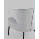 Кресло лаунж Royal Stripes велюр серый УТ000036776 Stool Group (Стул груп)