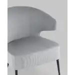 Кресло лаунж Royal Stripes велюр серый УТ000036776 Stool Group (Стул груп)