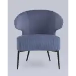 Кресло лаунж Royal Stripes велюр синий УТ000036775 Stool Group (Стул груп)