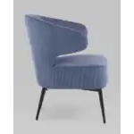 Кресло лаунж Royal Stripes велюр синий УТ000036775 Stool Group (Стул груп)