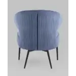 Кресло лаунж Royal Stripes велюр синий УТ000036775 Stool Group (Стул груп)