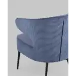 Кресло лаунж Royal Stripes велюр синий УТ000036775 Stool Group (Стул груп)