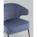 Кресло лаунж Royal Stripes велюр синий УТ000036775 Stool Group (Стул груп)