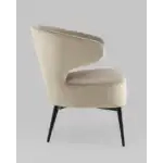 Кресло лаунж Royal велюр бежевый УТ000035299 Stool Group (Стул груп)