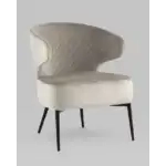 Кресло лаунж Royal велюр серо-бежевый УТ000035300 Stool Group (Стул груп)