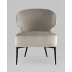 Кресло лаунж Royal велюр серо-бежевый УТ000035300 Stool Group (Стул груп)