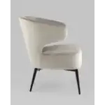 Кресло лаунж Royal велюр серо-бежевый УТ000035300 Stool Group (Стул груп)