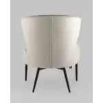 Кресло лаунж Royal велюр серо-бежевый УТ000035300 Stool Group (Стул груп)