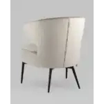 Кресло лаунж Royal велюр серо-бежевый УТ000035300 Stool Group (Стул груп)