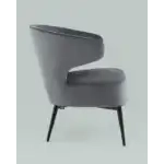 Кресло лаунж Royal велюр тёмно-серый УТ000035298 Stool Group (Стул груп)