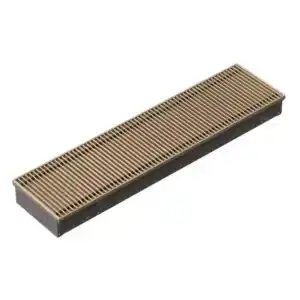 Techno Power KVZ 300-65-1100 внутрипольный конвектор с естественной конвекцией Анодированная алюминиевая цвет бронза 300х65х1100