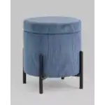 Пуф Дали с ящиком велюр бледно-синий УТ000036728 Stool Group (Стул груп)