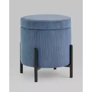 Пуф Дали с ящиком велюр бледно-синий УТ000036728 Stool Group (Стул груп)