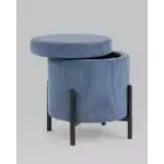 Пуф Дали с ящиком велюр бледно-синий УТ000036728 Stool Group (Стул груп)