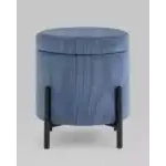 Пуф Дали с ящиком велюр бледно-синий УТ000036728 Stool Group (Стул груп)