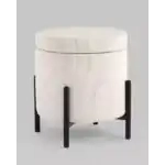 Пуф Дали с ящиком велюр молочный УТ000036725 Stool Group (Стул груп)