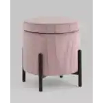 Пуф Дали с ящиком велюр пыльно-розовый УТ000036723 Stool Group (Стул груп)