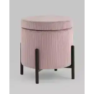 Пуф Дали с ящиком велюр пыльно-розовый УТ000036723 Stool Group (Стул груп)