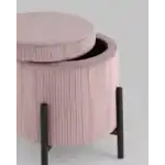 Пуф Дали с ящиком велюр пыльно-розовый УТ000036723 Stool Group (Стул груп)