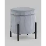 Пуф Дали с ящиком велюр серый УТ000036722 Stool Group (Стул груп)