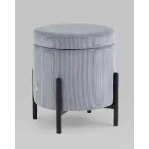 Пуф Дали с ящиком велюр серый УТ000036722 Stool Group (Стул груп)