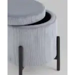 Пуф Дали с ящиком велюр серый УТ000036722 Stool Group (Стул груп)