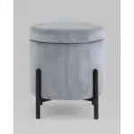 Пуф Дали с ящиком велюр серый УТ000036722 Stool Group (Стул груп)