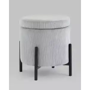 Пуф Дали с ящиком велюр светло-серый УТ000036726 Stool Group (Стул груп)