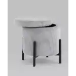 Пуф Дали с ящиком велюр светло-серый УТ000036726 Stool Group (Стул груп)