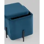 Пуф Грейс квадрат с ящиком велюр синий УТ000036652 Stool Group (Стул груп)