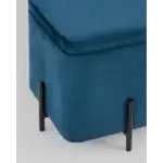 Пуф Грейс квадрат с ящиком велюр синий УТ000036652 Stool Group (Стул груп)