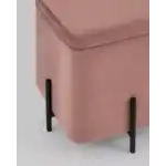 Пуф Грейс квадрат с ящиком велюр пыльно-розовый УТ000035895 Stool Group (Стул груп)