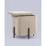 Пуф Грейс квадрат с ящиком велюр серо-бежевый УТ000035894 Stool Group (Стул груп)
