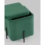 Пуф Грейс квадрат с ящиком велюр зелёный УТ000035896 Stool Group (Стул груп)