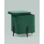 Пуф Грейс квадрат с ящиком велюр зелёный УТ000035896 Stool Group (Стул груп)