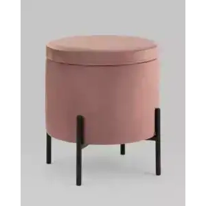 Пуф Грейс с ящиком велюр пыльно-розовый УТ000035891 Stool Group (Стул груп)