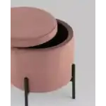 Пуф Грейс с ящиком велюр пыльно-розовый УТ000035891 Stool Group (Стул груп)